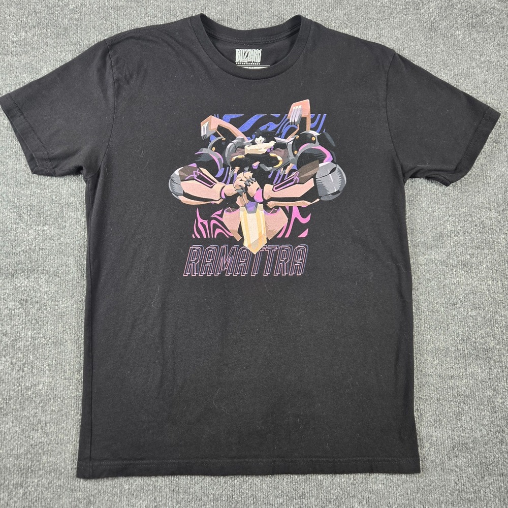 Blizzard Overwatch 2 Ramattra Graphic T-Shirt Mens Large Black Cotton Gaming Tee